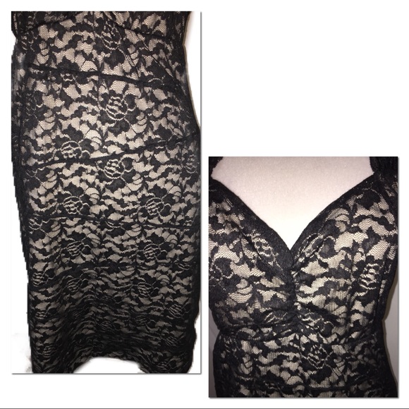 •SOLD•TORRID | NWT | Sexy Black Lace BodyCon Mini• - Picture 4 of 8